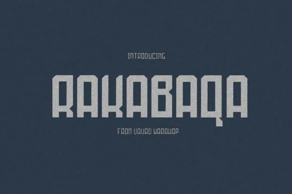 Rakabaqa Font