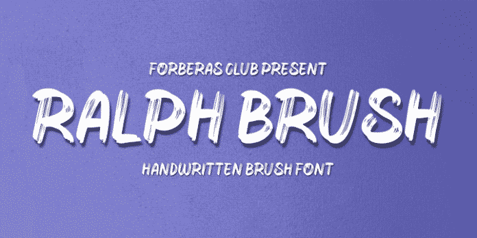 Ralph Brushes Font