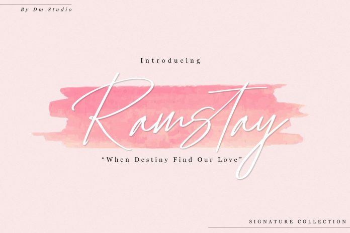 Ramstay - Signature Font