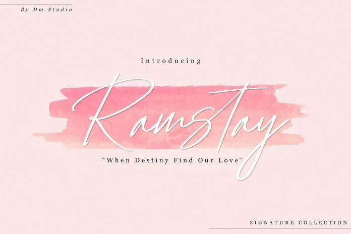 Ramstay - Signature Font