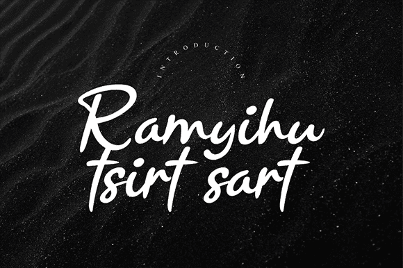 Ramyihu Tsirt Sart Font