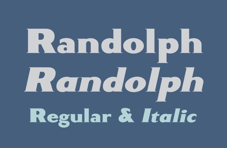 Randolph Font Free Download
