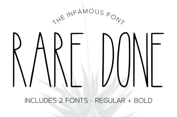 Rare Done Font