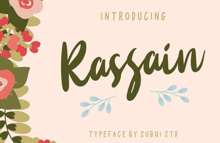 Rassain Typeface Font