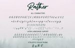 Rather - Brush Font