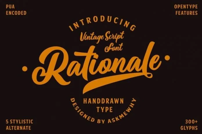 Rationale Vintage Script Font