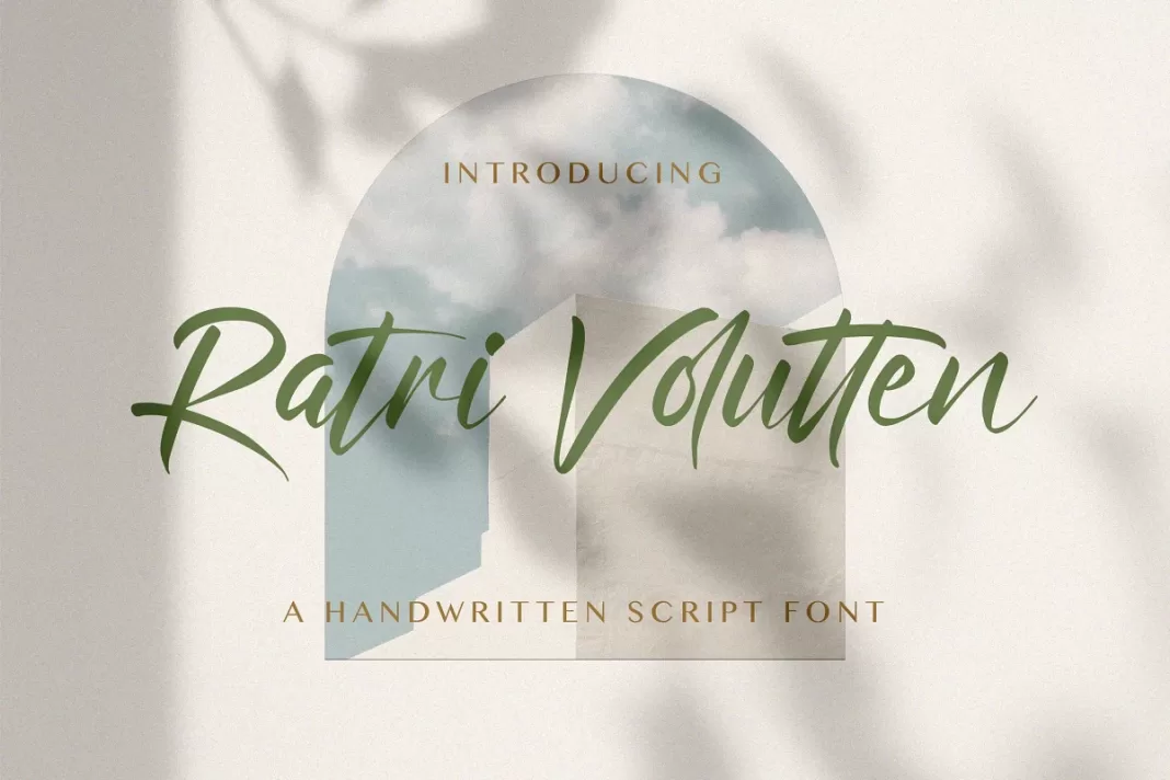 Ratri Volutten - Handwritten Font