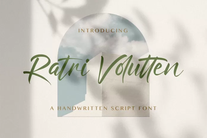 Ratri Volutten - Handwritten Font