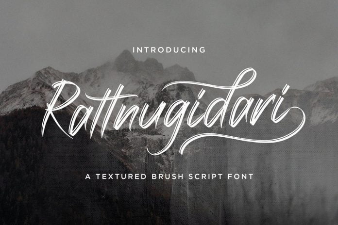 Rattnugidari - Brush Script Font