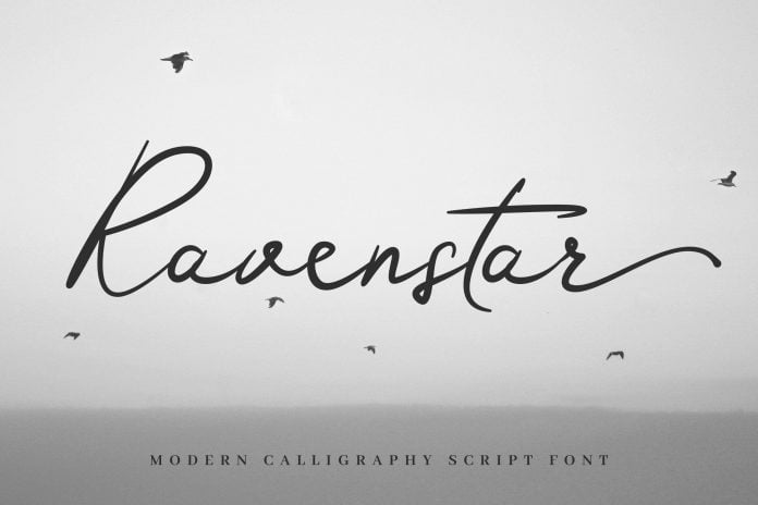 Ravenstar - Modern Script Font