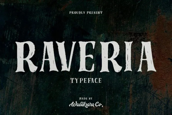 Raveria font