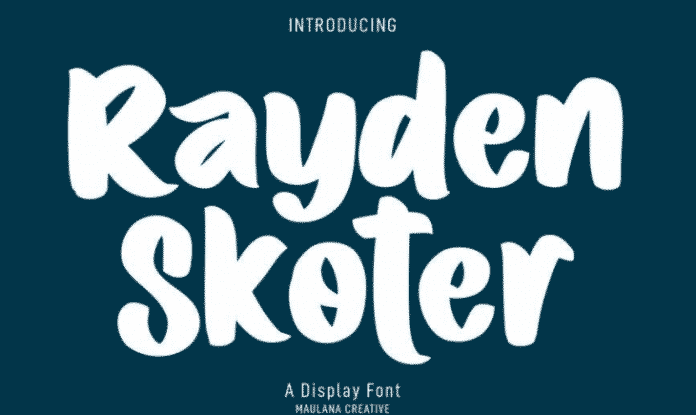 Rayden Skoter Display Font