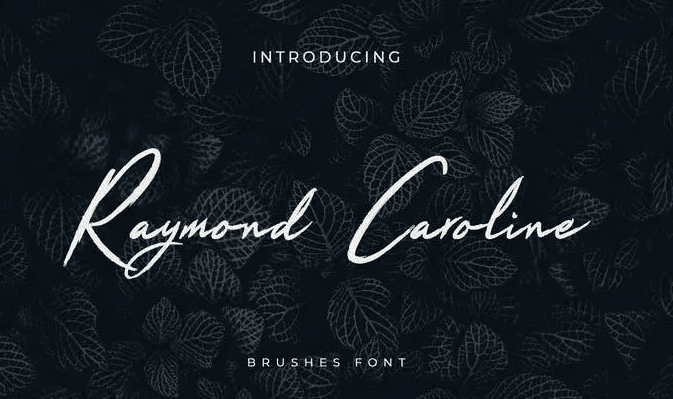 Raymond Caroline Brush Handwritten Font