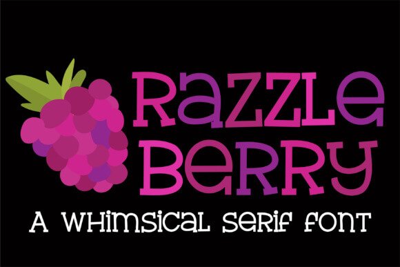 Razzle Berry Font