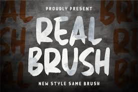 Real Brush Handbrush Font