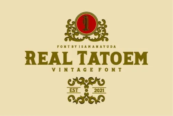 Real Tatoem Font1 Real Tatoem Font