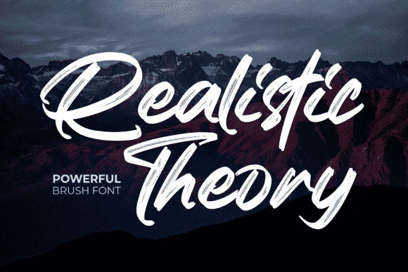 Realistic Theory Font Realistic Theory Font