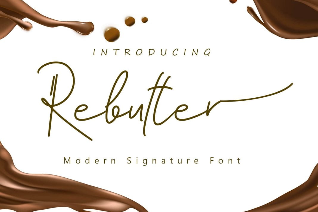 Rebutter - Fashionable Signature Font