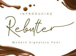 Rebutter - Fashionable Signature Font