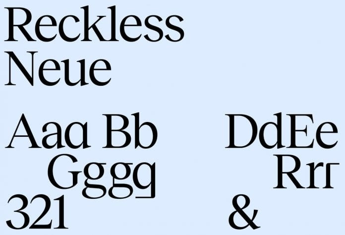 Reckless Neue Font