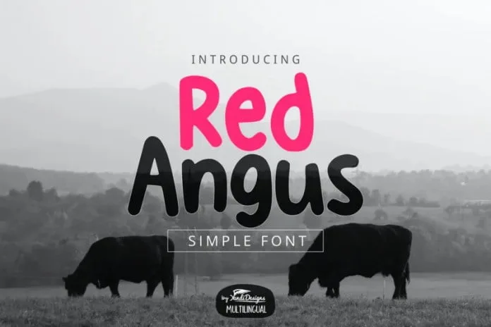 Red Angus Font