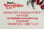 Red Marble Font