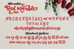 Red Marble Font