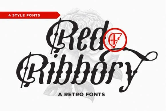 Red Ribbory Font Red Ribbory Font