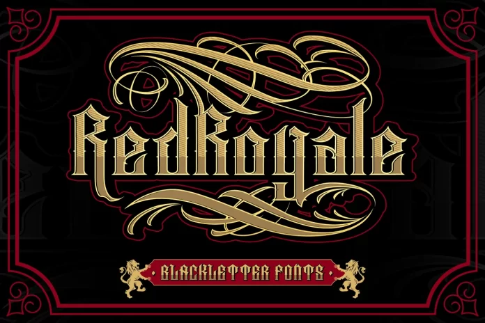 Red Royale – Blackletter Font