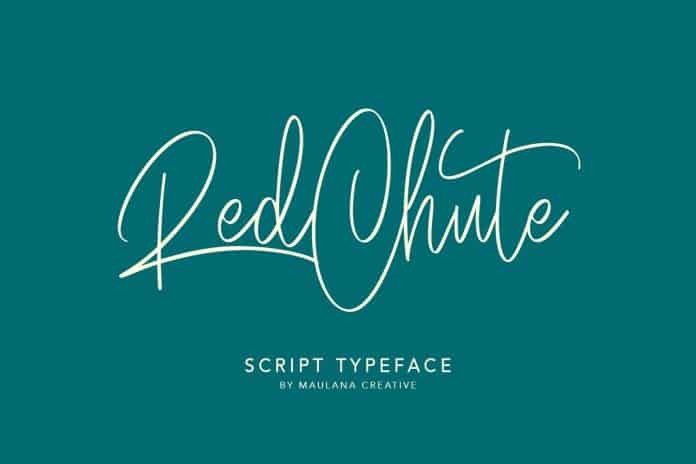 RedChute Modern Script Typeface Handmade Brush Font