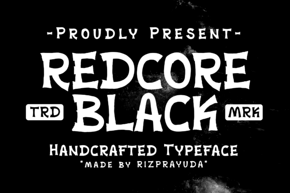 Redcore Black Font