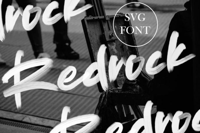 Redrock SVG Brush Font