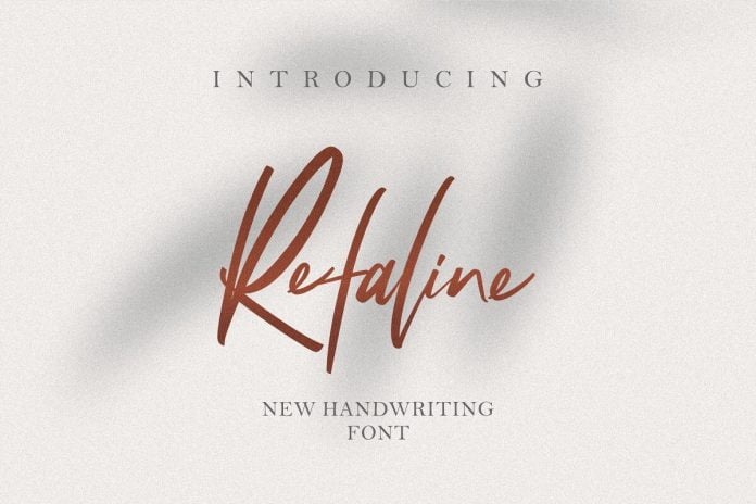 Refaline Handwriting Font