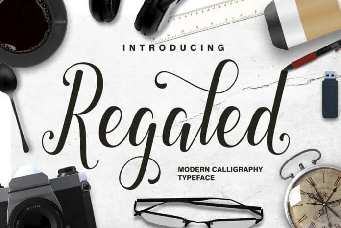 Regaled Script Font Regaled Script Font