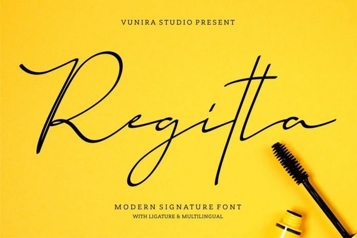 Regitta Modern Signature Font