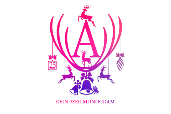Reindeer Monogram Font
