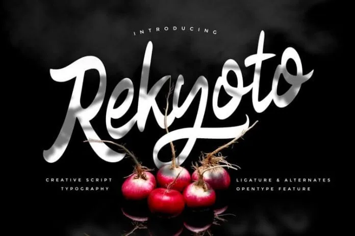 Rekyoto Delicious Script Font