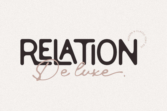 Relation De Luxe Font
