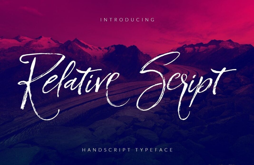 Relative Script Font