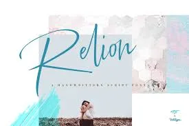 Relion Signature Script Font