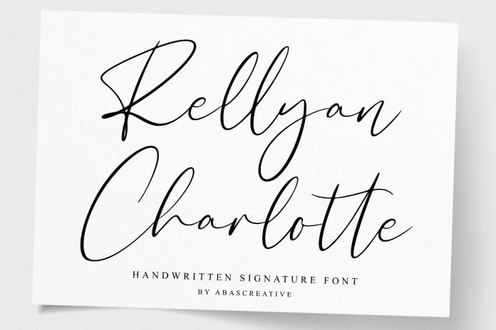 Rellyan Charlotte - Handwritten Signature Font