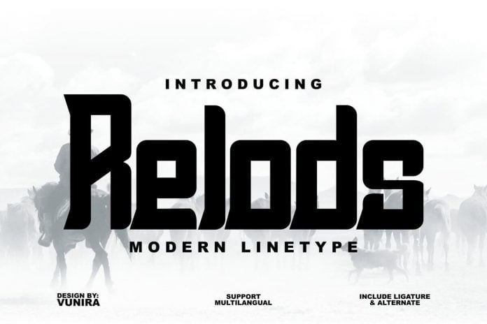 Relods Modern Linetype Font