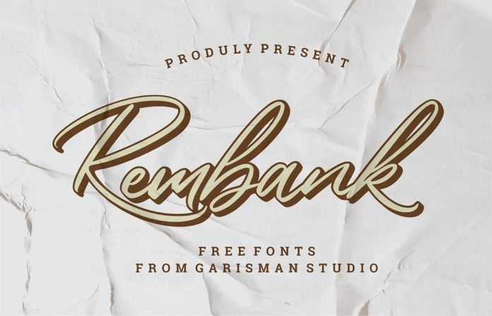 Rembank - Stylish Hand Written Script Font