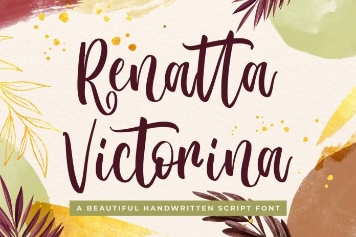 Renatta Victorina - Modern Script Font