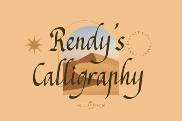 Rendys Calligraphy Font