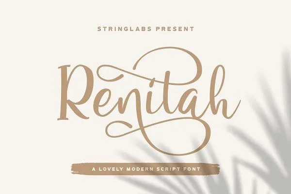 Renitah - Lovely Script Font