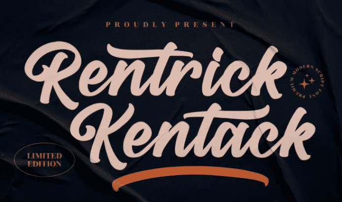 Rentrick Kentack Modern Script Font