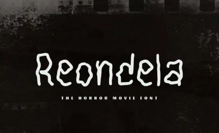 Reondela The Horror Movie Font