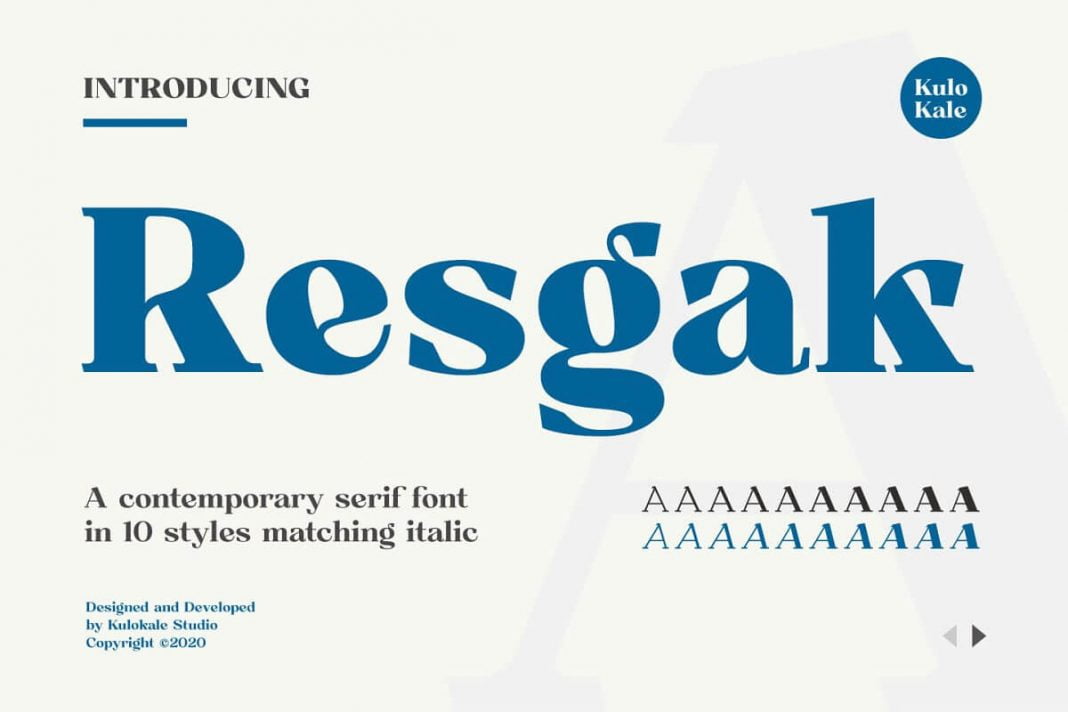 Resgak Font Family Family