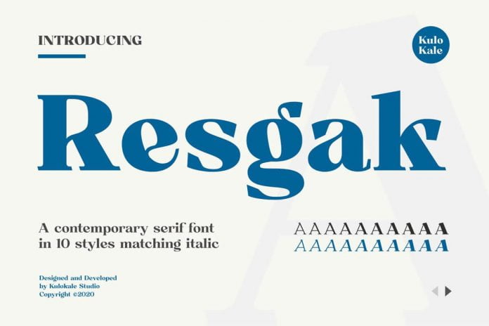 Resgak Font Family Family